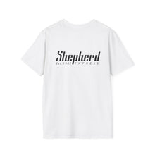Load image into Gallery viewer, Shepherd 'Baaadass Journalism' Graphic T-Shirt; White