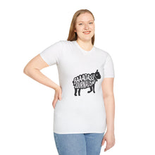 Load image into Gallery viewer, Shepherd 'Baaadass Journalism' Graphic T-Shirt; White