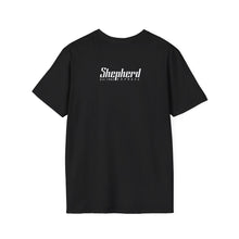 Load image into Gallery viewer, Shepherd 'Baaadass Journalism' Graphic T-Shirt; Black