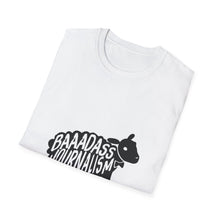 Load image into Gallery viewer, Shepherd 'Baaadass Journalism' Graphic T-Shirt; White